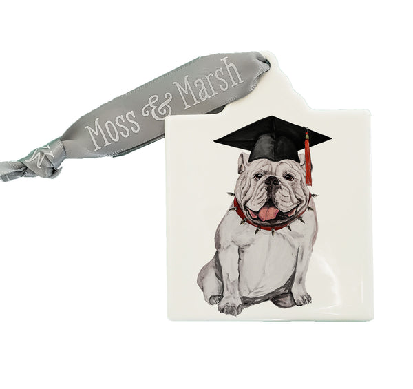 Georgia Graduate Watercolor Ornament