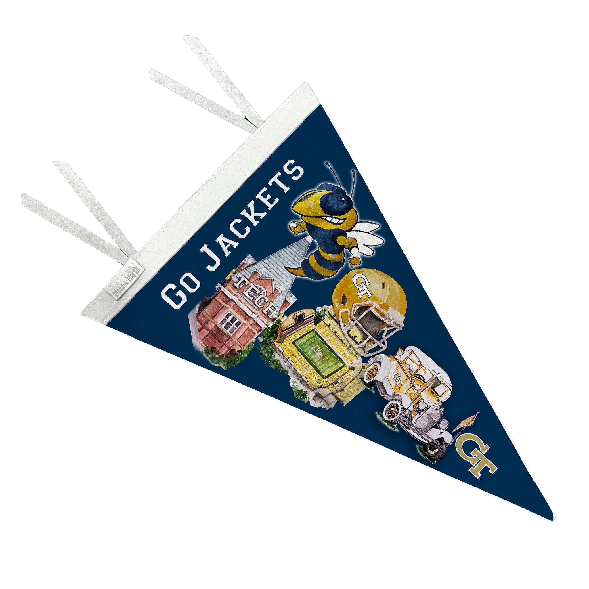 Georgia Tech Pennant Flag – Moss & Marsh