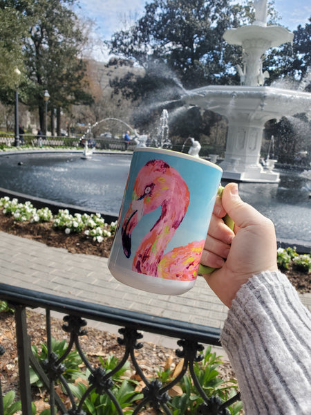Flamingo Mug 15oz - Ceramic
