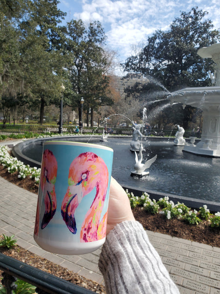 Flamingo Mug 15oz - Ceramic