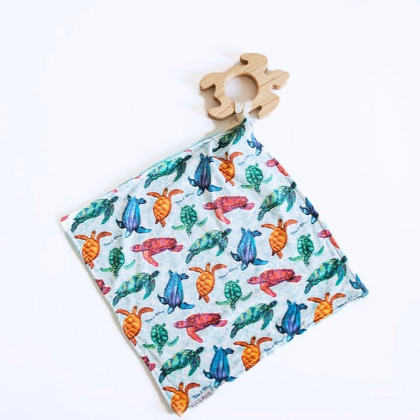 Sea Turtle Lovey Teether Set