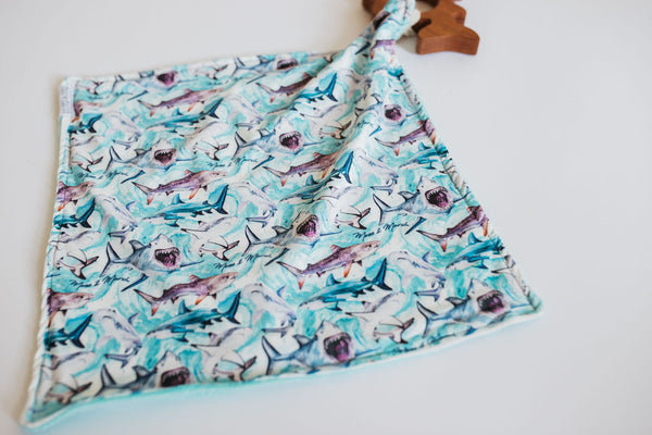 Sharks Lovey Teether Set