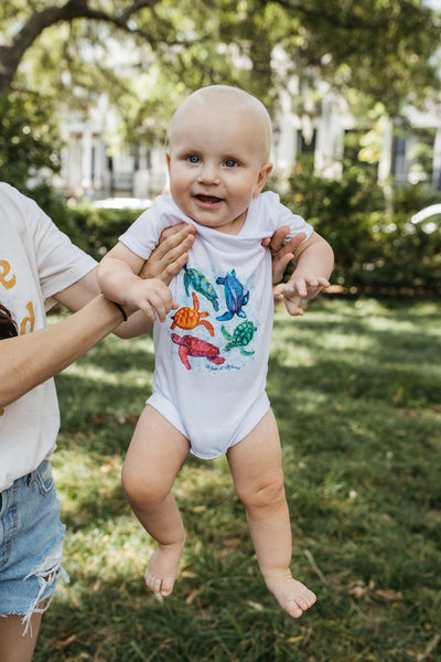 Sea Turtle Watercolor Onesie