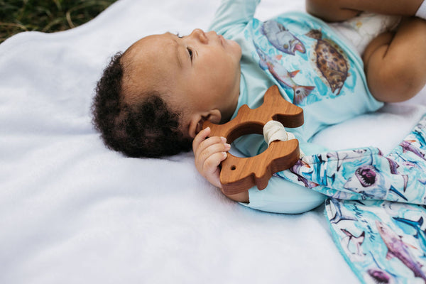 Sharks Lovey Teether Set