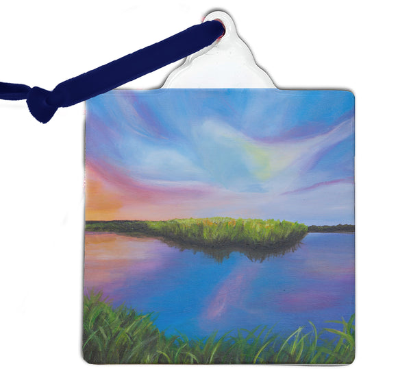 Lowcountry Lights Marsh Ornament